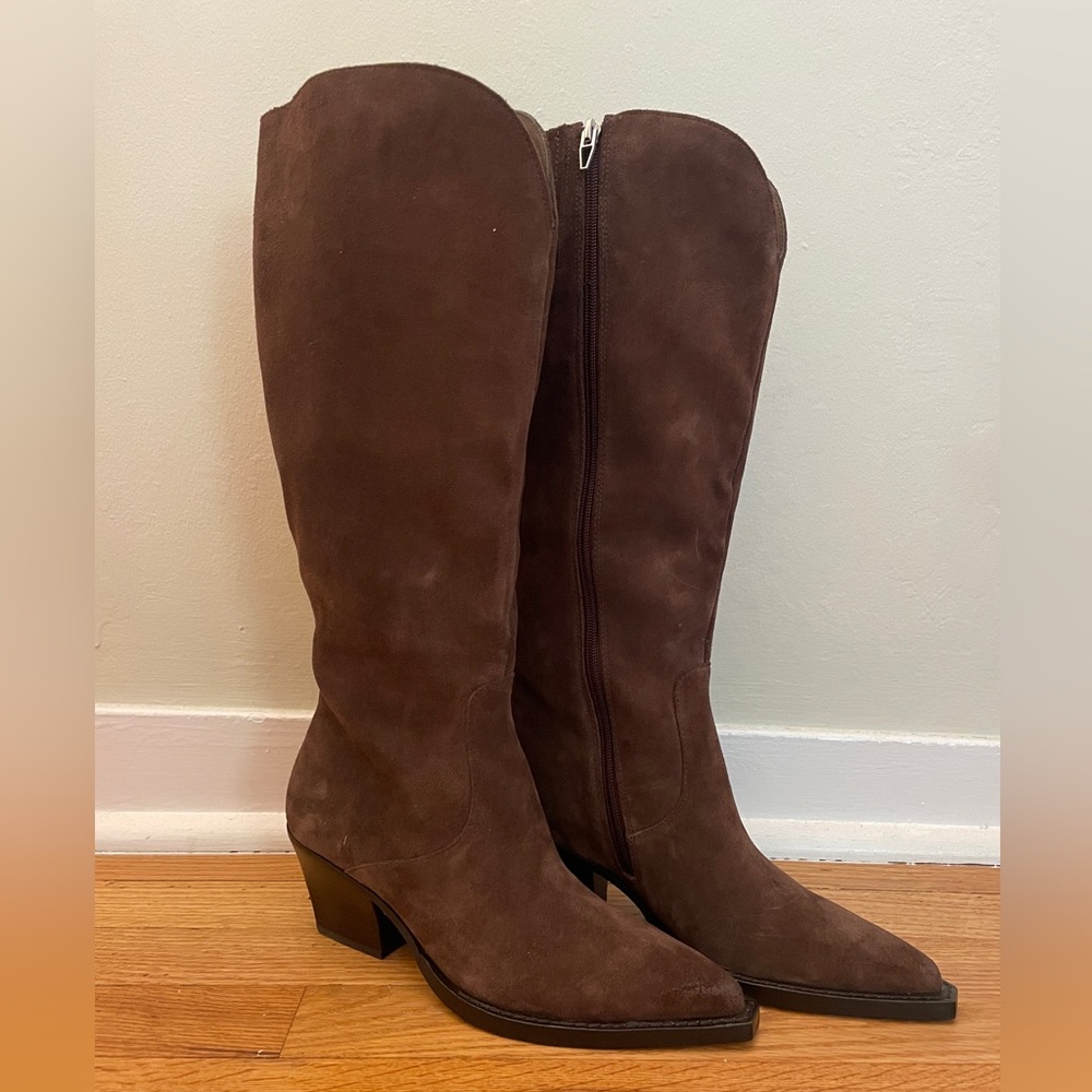 Dolce Vita Brown Suede Knee-High Boots